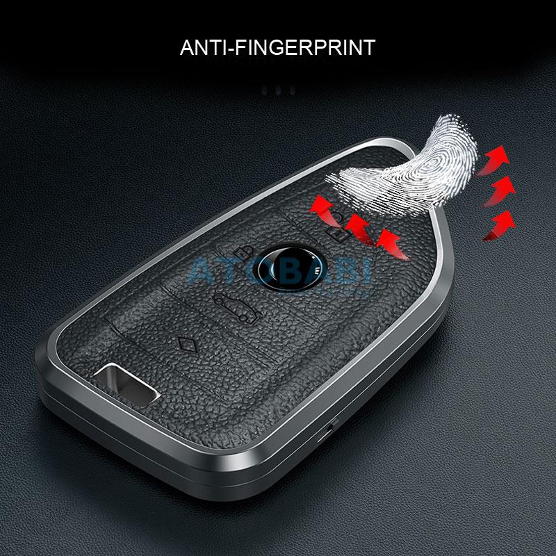 Aluminum Alloy Car Key Cover Bag For Bmw 3 5 7 F Series X5 F15 F16 X6 F46 F35 G30 G11 G12 Smart Remote Fobs Shell Protector Case