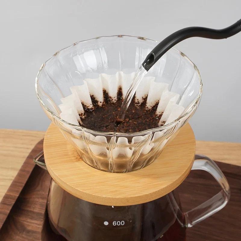 50pcs-Cup White Coffee Filters Single Serving Paper for Coffee Machine Filter Paper Cake Cup Coffee Filter Paper