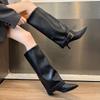 Women's Tall Boots Fashion 2025 European and American New Outward-worn Pointed Toe Long-thigh Boots