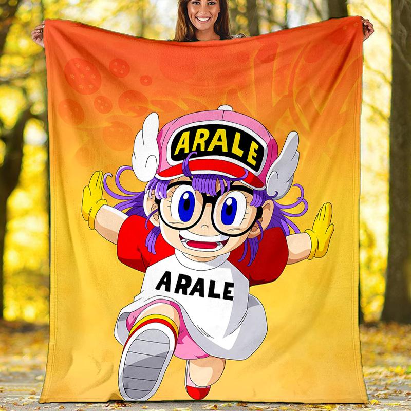 Arale Norimaki printed throw blanket—lightweight,soft,warm;versatile blanket for all seasons—perfect as &air-conditioning throw,nap blanket