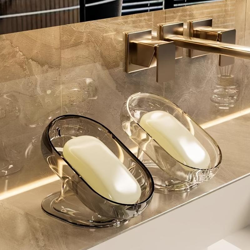 Stylish Lightweight Bathroom Soap Dishes Holder Self Draining Durable Plastic for Decor and Accessories Suitable for Shower