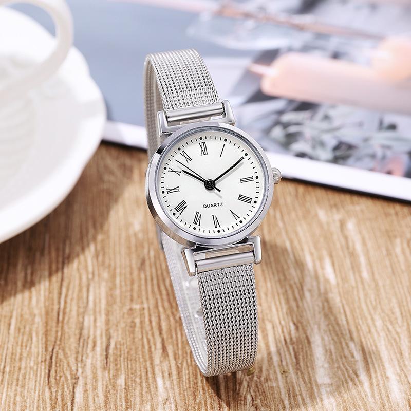 Women's Casual Digital Quartz Student Watch with Mesh Band