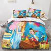 3D Gedruckte Pinocchio Bettbezug Kissenbezug Pinocchio Bettwäsche Set Erwachsener Junge Mädchen Schlafzimmer Dekoration Kinder Einzel Doppel