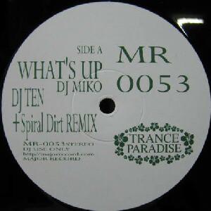 

12inch Record DJ MIKO / MISA - What s Up / Du-Du Di-Da MR0053 Major Record 2006 Japan Dance & Electronica Used