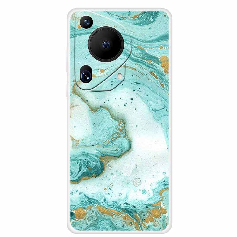 For Huawei Pura 70 Case Marble TPU Soft Transparent Silicone Back Covers For Huawei Pura 70 Ultra Case 70ultra Cool Pura70 Pro+