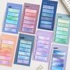 Stylish Gradient Sticky Notes for Students: Strong Adhesion, Girly Design, Perfect for Indexing and Memos, Reusable N Times