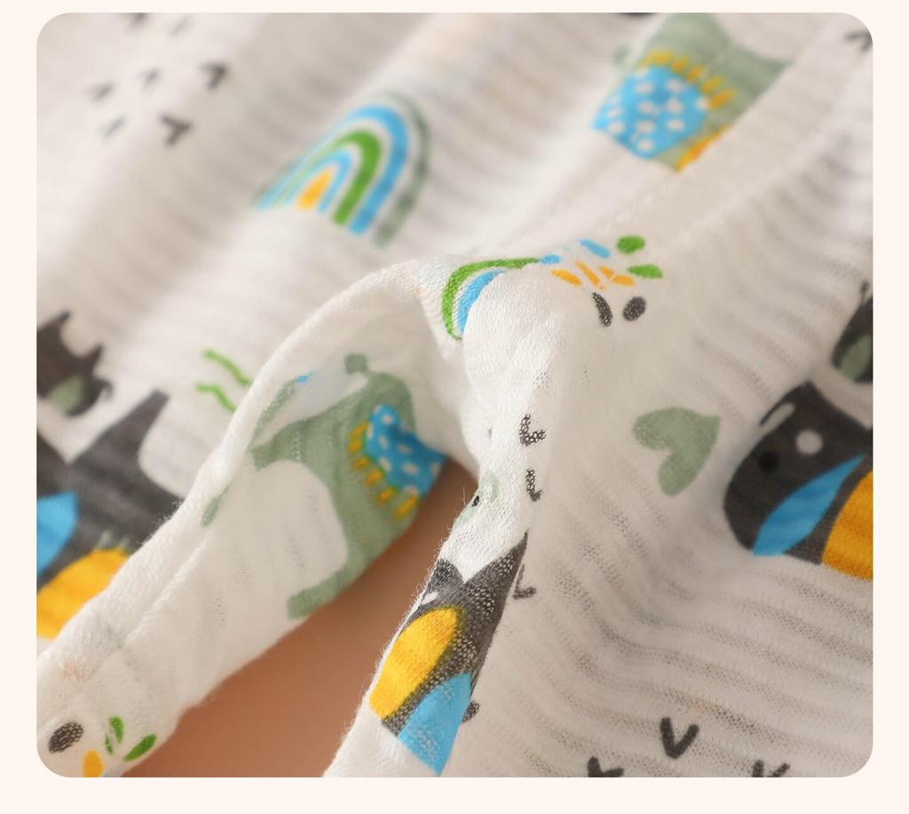 Sommer-Baumwoll-Pyjamashorts für Kinder im Alter von 1-7 Jahren: Leichte Freizeithose für Strand und Sport
