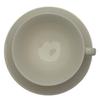 WHITE CERAMIC CUP 260ml WITH OPENWORK SAUCER FOR COFFEE AND TEA