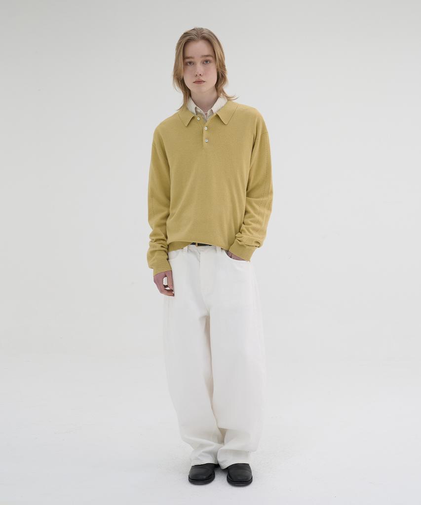 KNOUUN Essential Collar Knit (Mustard)