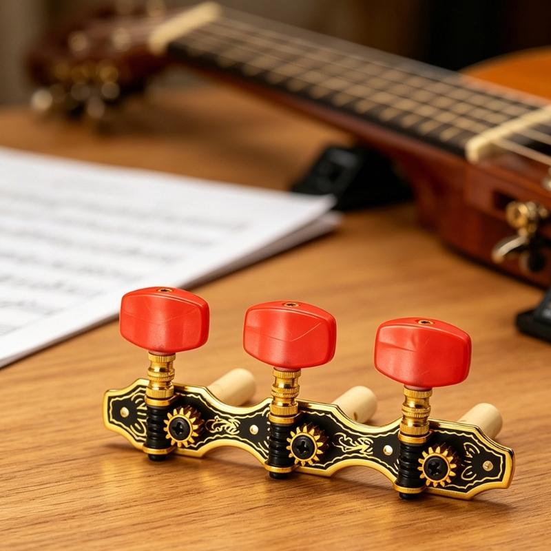 Classical Guitar Tuning Key Machine Head String Tuners Replacement 3+3 Guitar String Tuning Peg Guitar Accessory