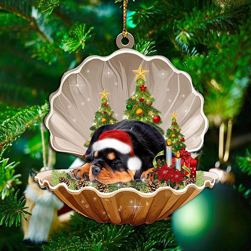 

Плоская модель животного с орнаментом, спящая собака в раскладушке, щенок, подвеска, акрил