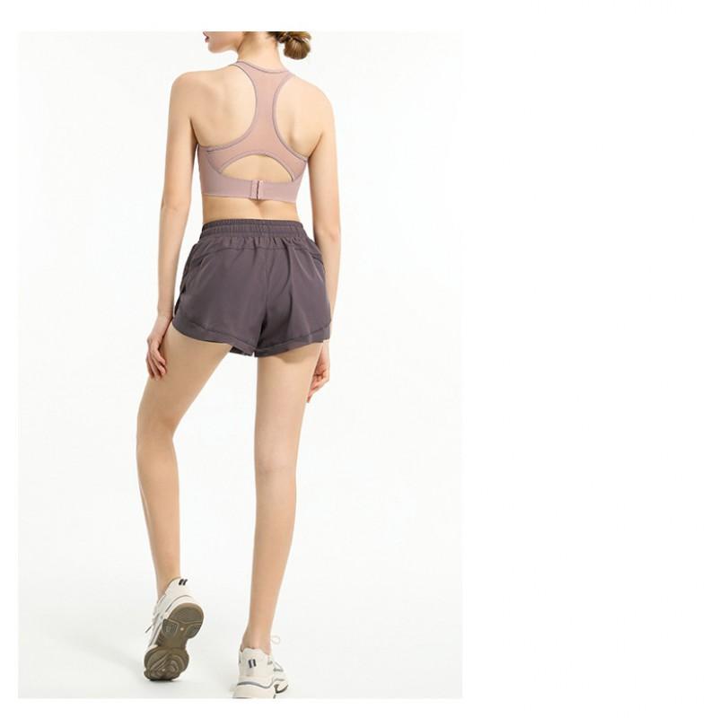 North America Alo Yoga Shorts High Waisted Running Fitness Sports Pants Women