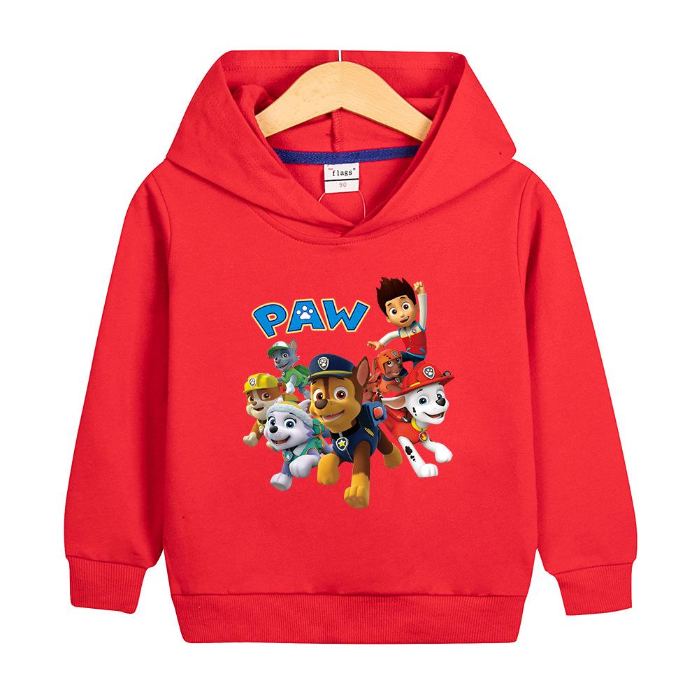 Paw Patrol Boys' Hooded Sweatshirt - Stylish, Loose-Fit Autumn Jacket for Kids
