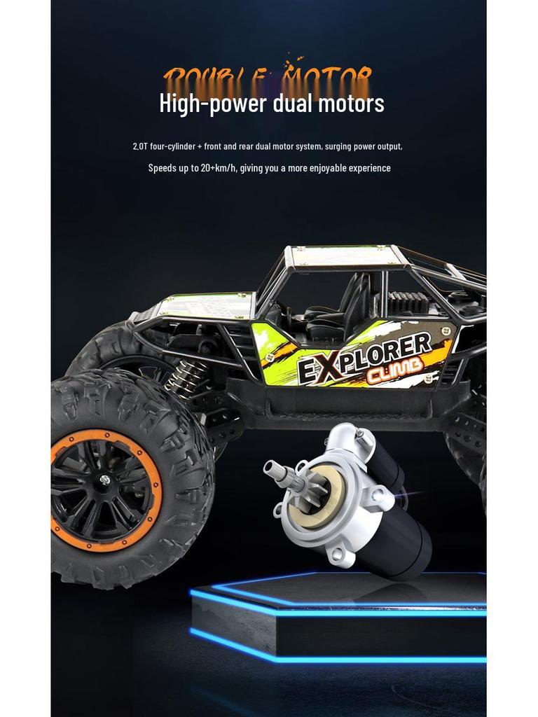 Cross-Border Electric Alloy Climbing Car - Durable Remote Control Off-Road Toy with Water Bomb Feature for Kids