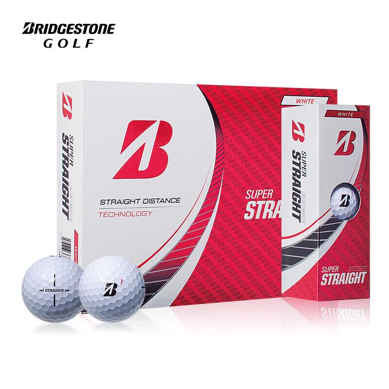 Bridgestone Super Straight Distance Golf Balls (12-Pack)