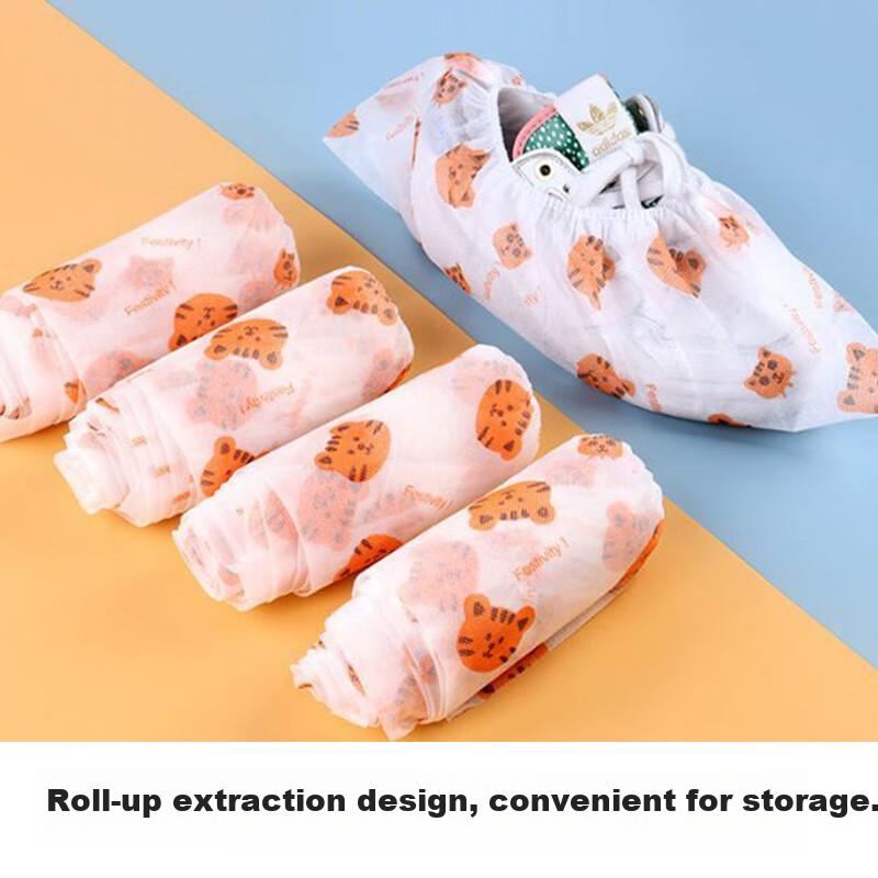 Disposable Shoe Covers, Non-Woven Fabric, Large Size, Thickened, Non-Slip Foot Covers, Indoor And Outdoor Use, Breathable, Dust-Proof, Waterproof