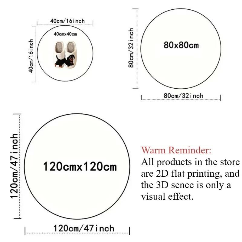Greek Key Border Round Carpet Premium Decorative Fabric Classic Vintage Circular Floor Mat for Living Room Dining Room Decor