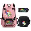 Game Merchandise Elementary And Secondary School Students Fashion Schoolbags Children'S Backpacks Three-Piece Set