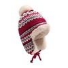 Fair Island Wind Knitted Hat Thickened Northeast Windproof and Cold-proof Thunder Front Hat Winter Thickened Warm Ear Protection Jacquard Hat