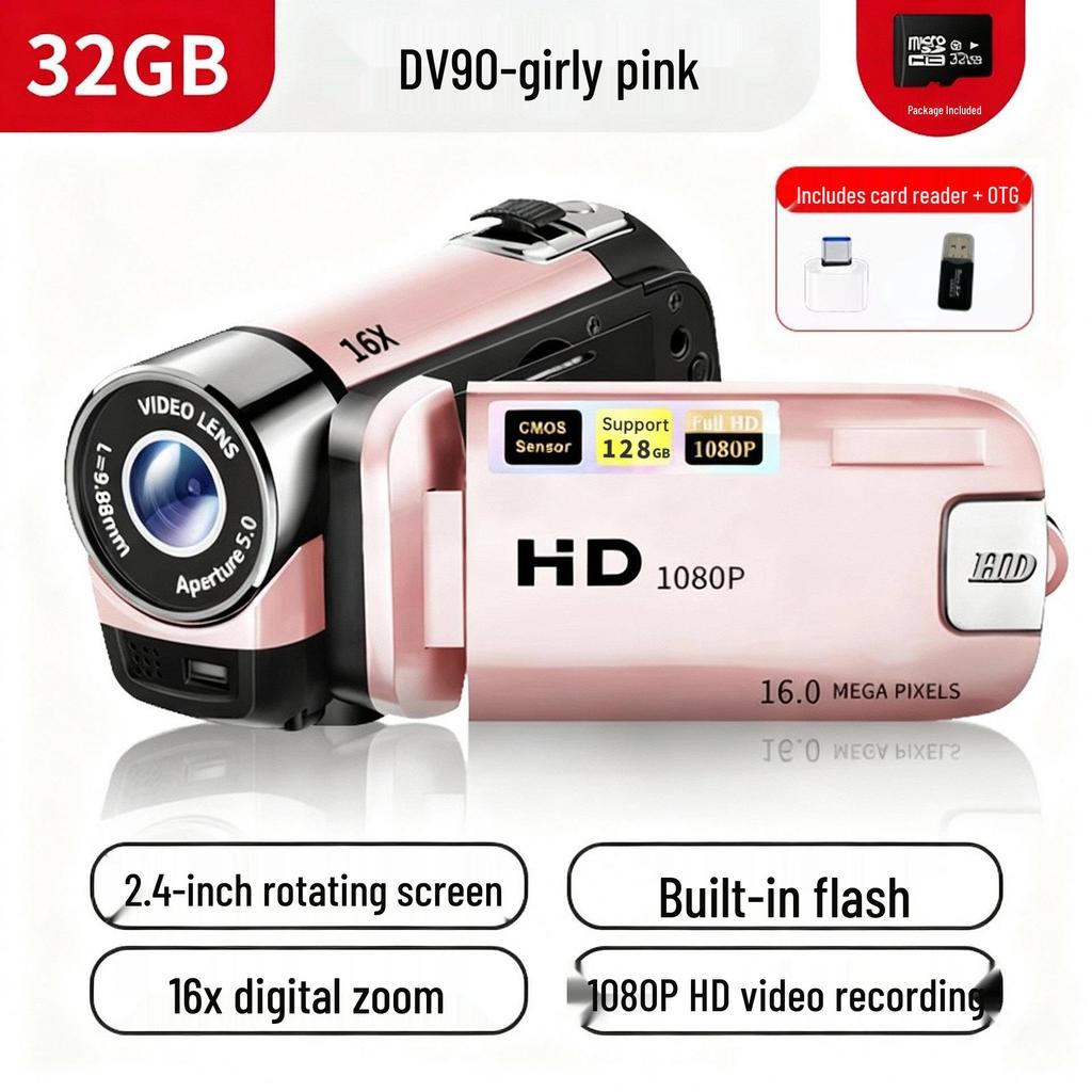DV90 Digital Camera - 16MP HD Photo & Video Camcorder, Ideal Gift for Adults