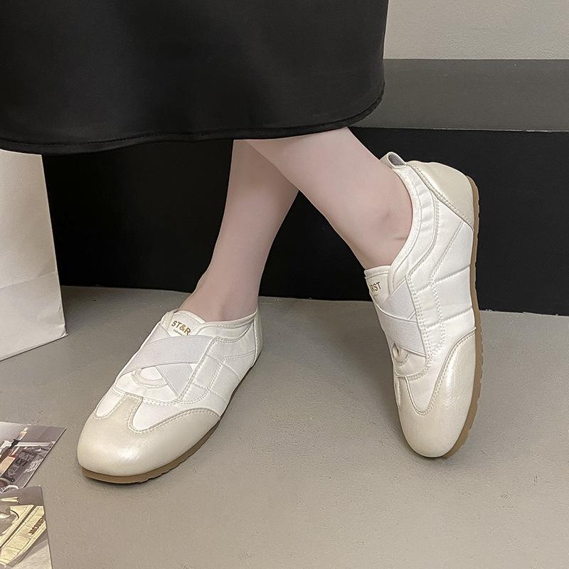 Nischen-Freizeitschuhe mit weicher Sohle für moralisches Training, Damen 2025 Herbst, neue Mode, vielseitig, bequem, leicht, mit Gummizug, Sportschuhe
