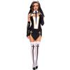 Stylish And Alluring Women's Sexy Nun Costume For Role Play And Halloween Fun