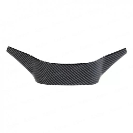 1x Carbon Fiber ABS Interior Steering Wheel Trims Cover For Honda HR-V -2024