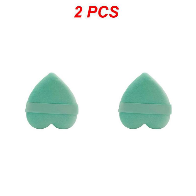 1/2/3PCS Heart-shaped Velvet Facial Face Makeup Puff Cosmetic Makeup Cotton Sponge Puffs Make Up Tools