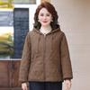 Yalu Women's Winter Fleece-Lined Hooded Padded Short Jacket