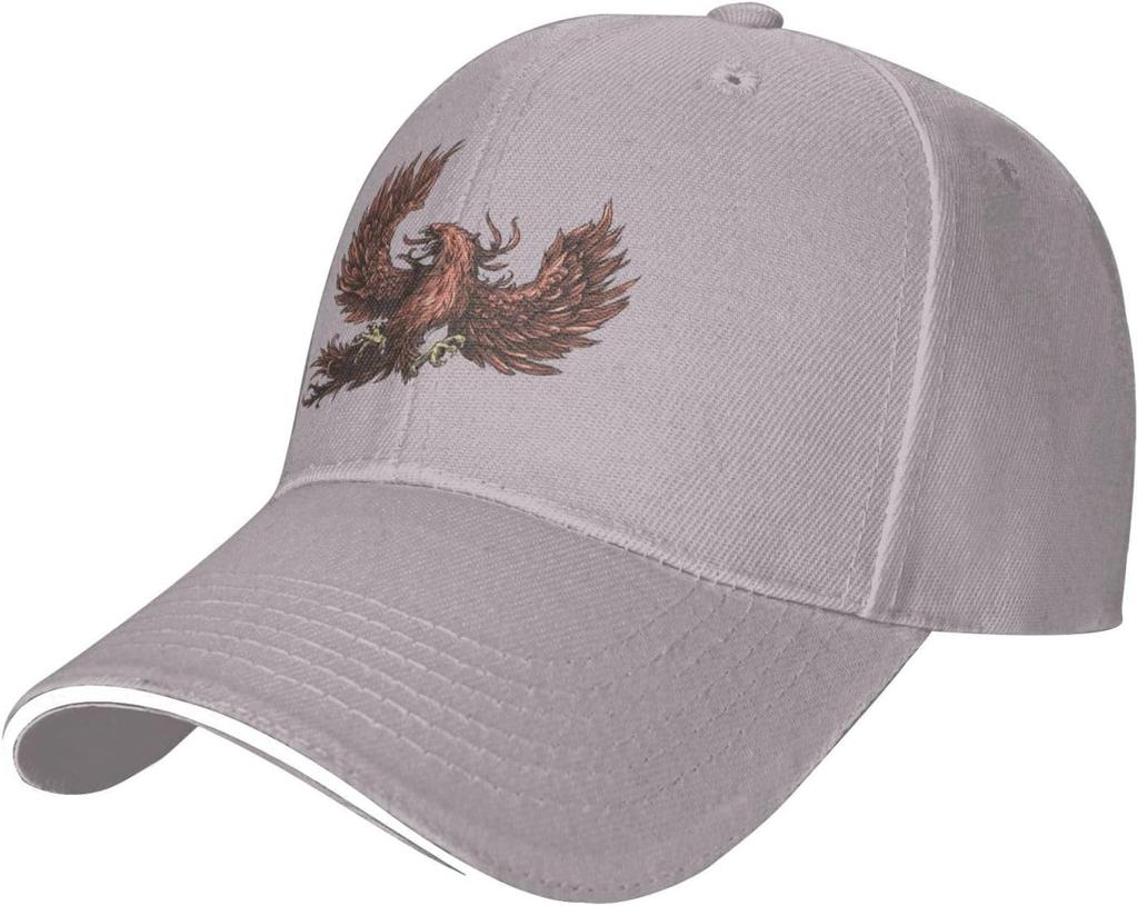 Double Head Eagle Albanian Symbol Baseball Cap Polyester Adjustable Trucker Hat Outdoor Golf Cap