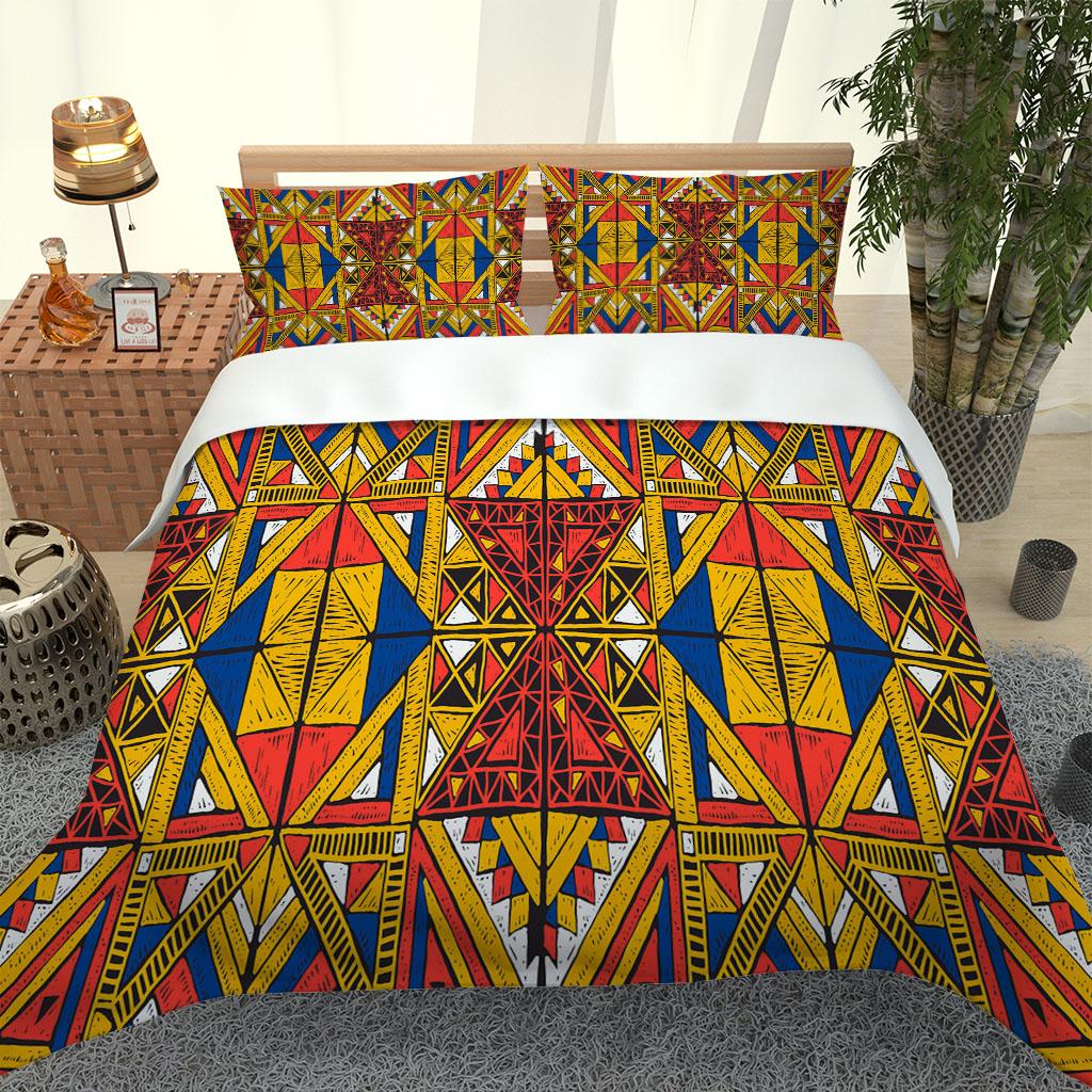 

Винтажный красочный мурал 3D изысканный набор постельных принадлежностей на 2 спальных места пододеяльник комплект одеяло постельное белье роскошный подарок на день рождения W90xL190cm