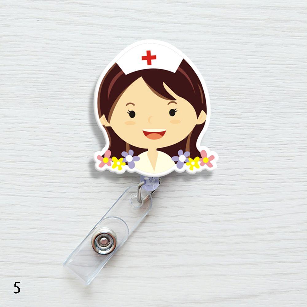 Fashion Stationery Office Supplies Mini Badge Holder Retractable ID Name Card Lanyards