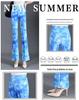 Women's 2025 Plaid Stretch Flare Pants - Slimming, Versatile, Elastic Waist, Bodycon Style for Summer