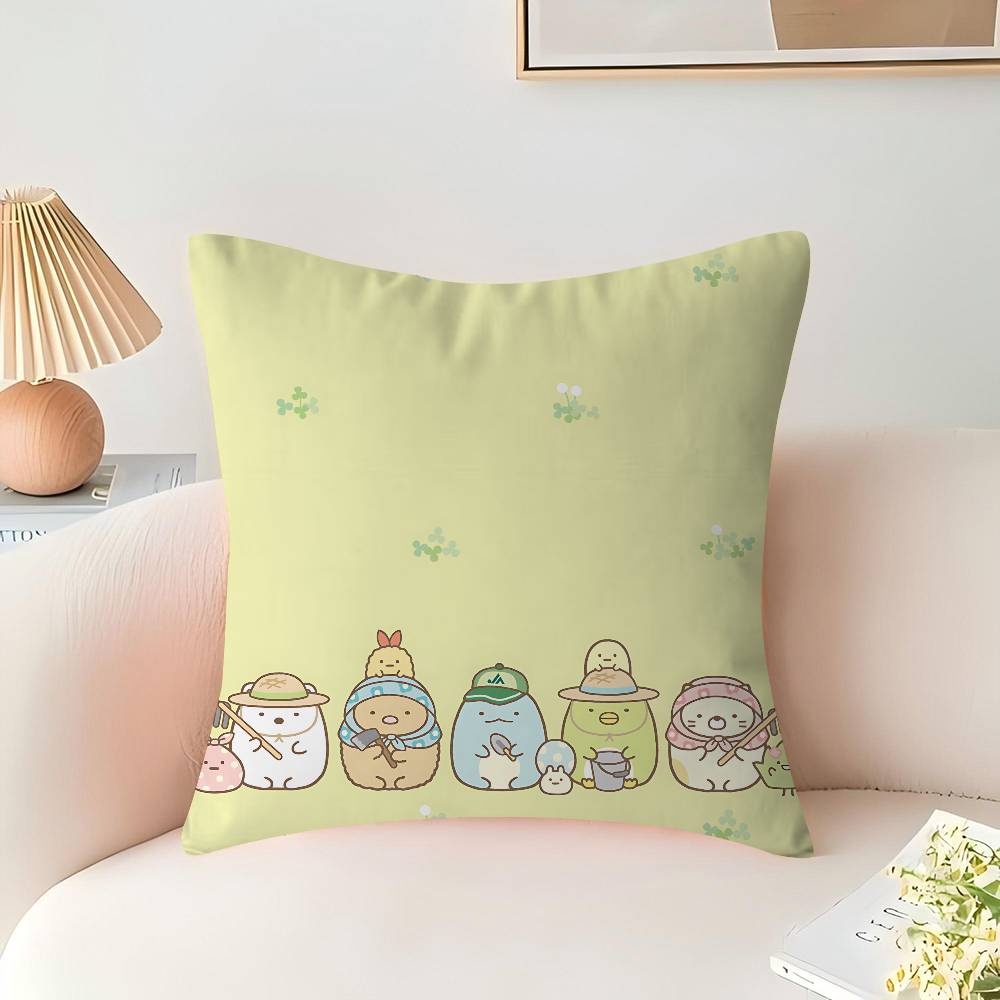 Sumikko Gurashi Cushion Cover Pillowcase Upholstery Sofa Throw Pillow Home Decor Pillowcas
