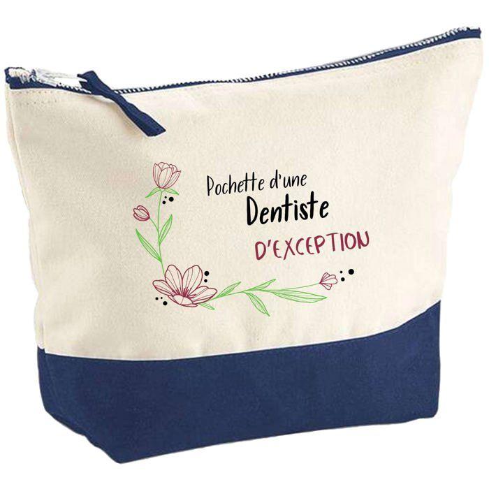 Trousse de maquillage - PLANETEE - Dentiste d'exception - Grand format - Coton - Impression HD