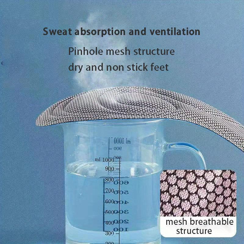 4D Memory Foam Insoles For Shoes Nano Antibacterial Deodorization Sweat Absorption Insert Sport Shoes Running Pads