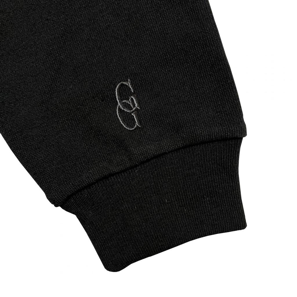 Kalong Golf Mock Neck Long Sleeve T-Shirt (Black)