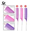 Barber Shop Sectioning & Dyeing Highlight Comb Set - Steel Needle and Fine Teeth, Heat-Resistant, Pointed Tail