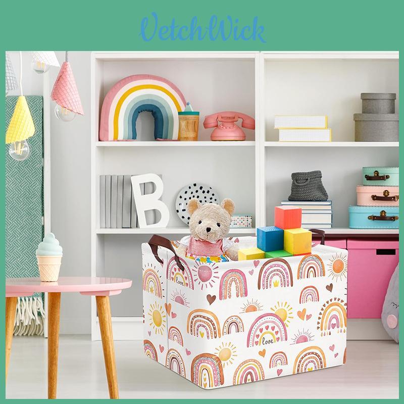 Childrens Cartoon Storage Bin With Polyester Material For Bedroom Playroom Organization