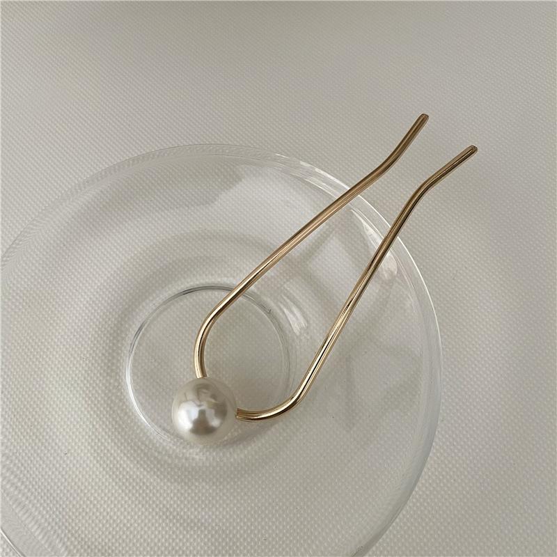 Fashion Hair Accessories Metal U Shape Hair Stick For Women Silver Gold Color Elegant Shell Enamel Hairpin Female Headwear Gifts