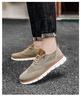 2025 Summer New Men's Lightweight Lace-up Casual Shoes Breathable Mesh Cloth Loafers