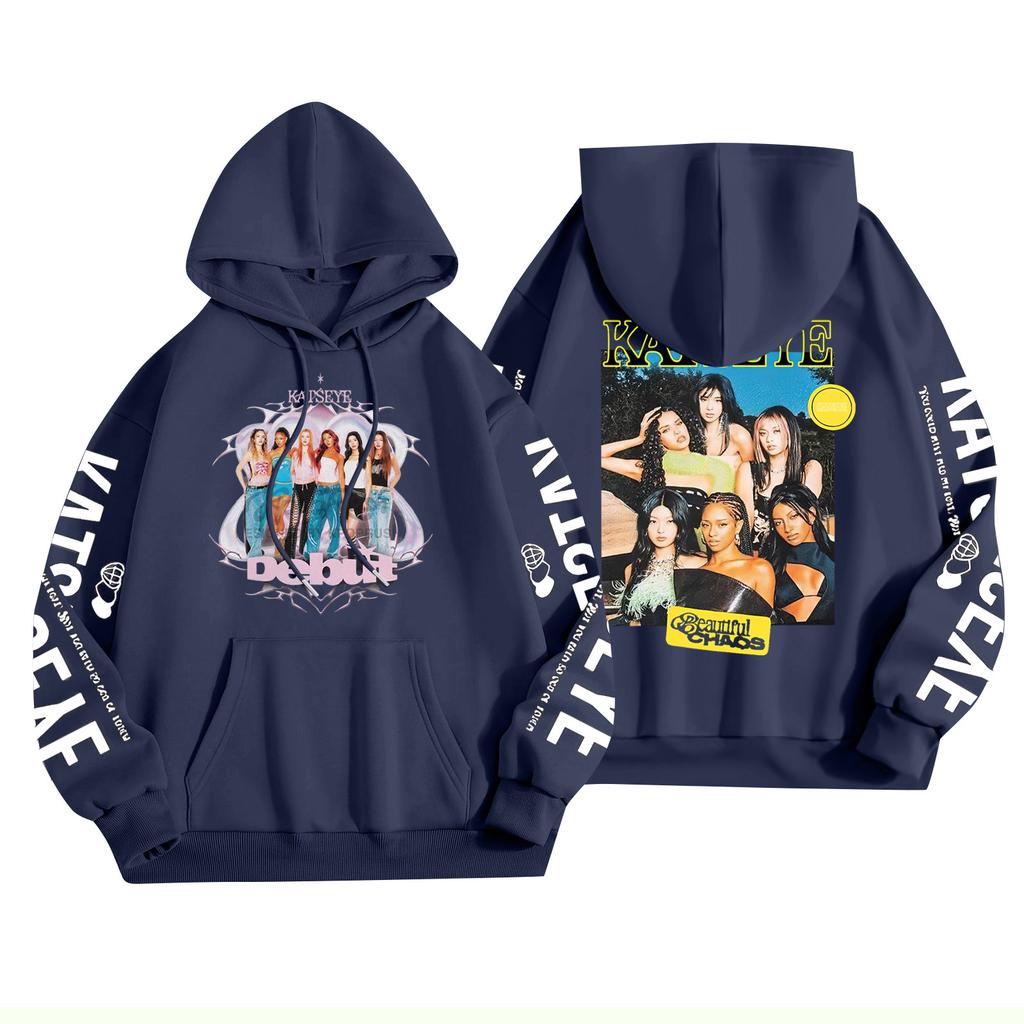 Unisex Fashion Lightweight Long Sleeve Pullover With Pockets Printed Hoodie