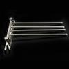 4 swivel Towel Rack Bar Rod Rail Holder Bathroom Kitchen 304 Stainless Steel