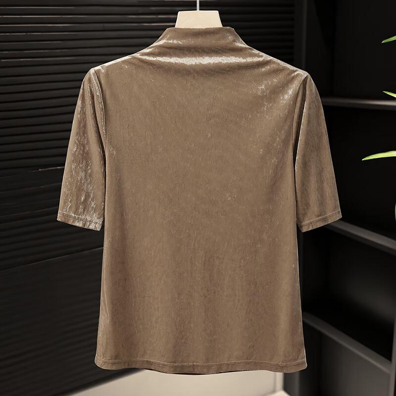 Tachi Women's Semi-High Collar Short Sleeve T-Shirt