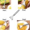 Éplucheur de Maïs Acier Inoxydable Coupe-Maïs Éplucheur d'Épis Éplucheur de Maïs Outil de Cuisine