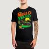 Maglietta Unisex Cotone Oversize Taglia Larga De Corrida Mello Giallo Retro Nascar
