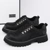 Italian Lace Up Business Dress Footwear Classic Men's Casual Leather Oxfords Shoe Thick Bottom Derby Shoes Outdoor Walking Shoes