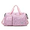Große Kapazität Reise-Duffelbag für Damen Leopard Zebra Camouflage Damen-Handtasche Fitness Trocken-Nass-Trennung Umhängetasche