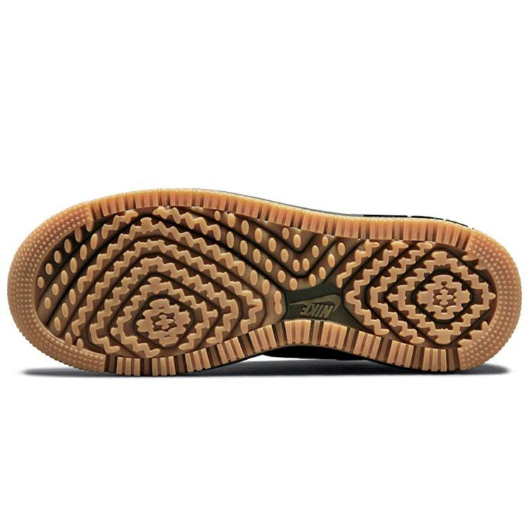 Nike Air Force 1 Luxe Black Gum Pánské tenisky Bucktan Gum-Yellow DB4109-001