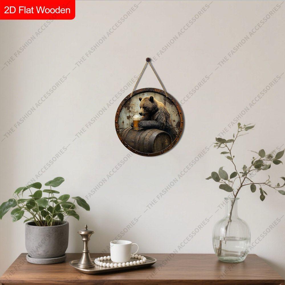 2D flat wooden hanging decorative signs, family wall or door decoration, garden decoration, housewarming gifts for friends